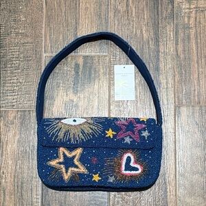 Celestial Spark Beaded Shoulder Bag - NWT